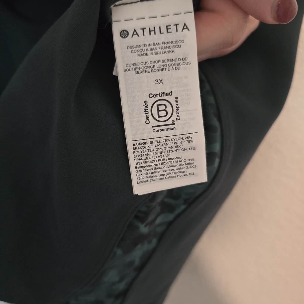 NWOT Athleta Concious Crop Serene Tank Size 3x - Picture 5 of 5